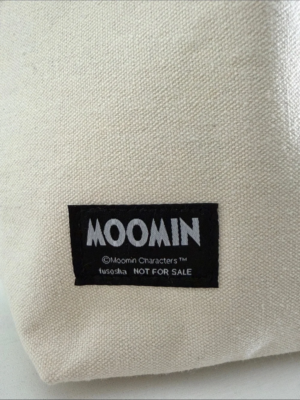 Moomin Little My Canvas Mini Tote Bag in Cream with Black Graphics